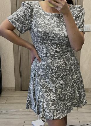 Нова льняна сукня з відкритою спинкою2 фото