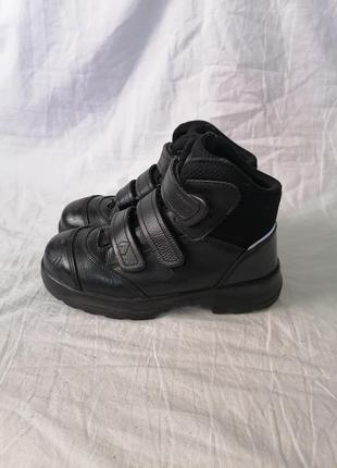 Жіночі шкіряні робочі черевики на липучках2 фото