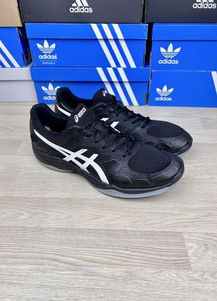 Кросівки asics gel-tactic 2 чоловічі чорні волейбольні великого розміру 50