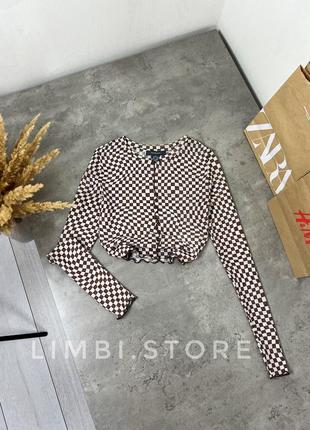 🌷топ сеточка пэчворк от primark