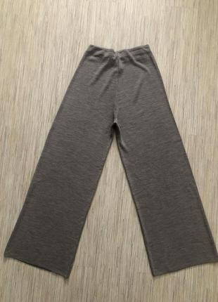 Стильные широкие вязаные штаны / брюки цвета какао от koton, размер м (s)2 фото