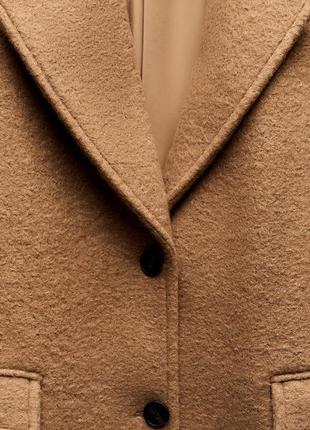 Пальто з тканини букле zara3 фото
