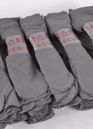 Носки капроновые 30 den серый с тормозами2 фото