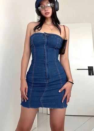 Джинсовый сарафан