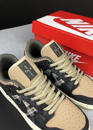 Жіночі кросівки nike sb dunk low travis scott7 фото
