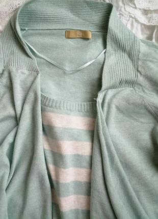Мятная кофта-кардиган 4