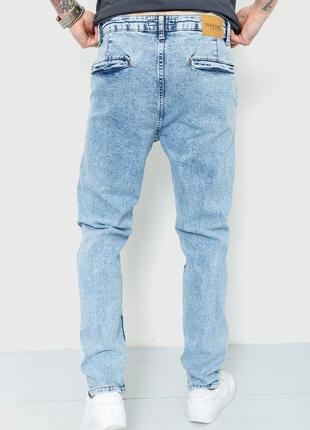 Джинси чоловічі однотонні -уцінка, колір джинс4 фото