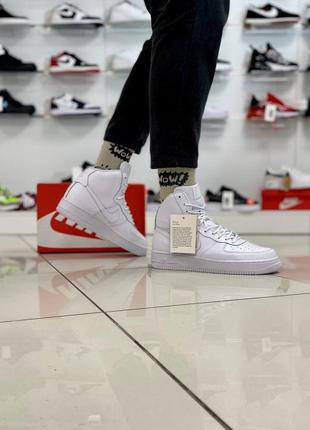 Акція розміри 43, 44 кросівки nike air force high white високі натуральна шкіра в'єтнам8 фото