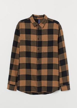 Байкова сорочка в клітинку h&m divided