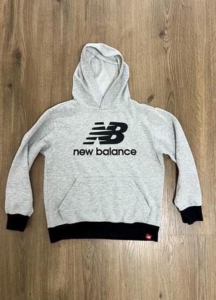 Худі new balance сірий  підлітковий  10-12 років