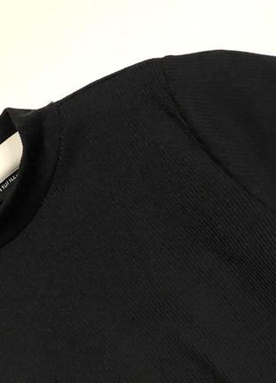 Eur 38 топ водолазка футболка блузка блуза відкрита спина завязки на спині внизу жіноча чорна8 фото