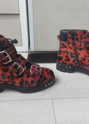 Натуральні черевики topshop з леопардовим принтом3 фото