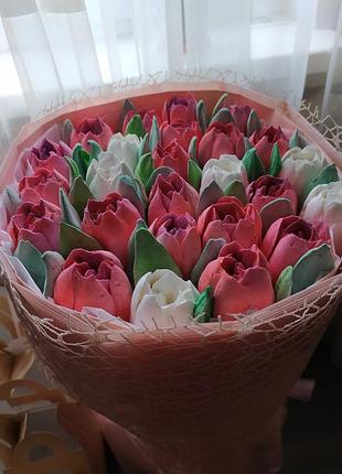 Букет з зефірних тюльпанів 🌷