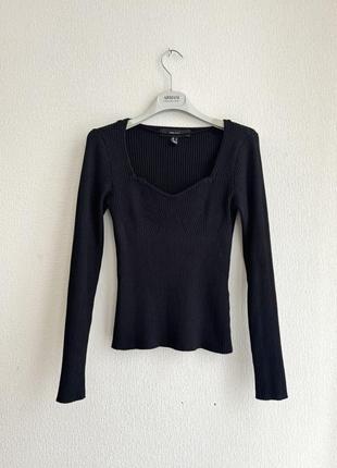 Трикотажна кофта в рубчик