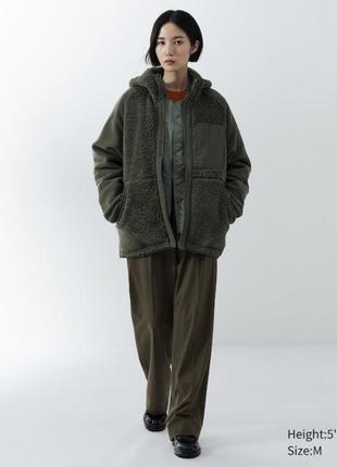 Худи uniqlo+white mountaineering флисовая оливковая2 фото