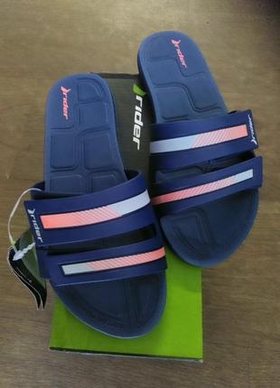 Шлепанцы женские rider 82503-22455 серо-синий