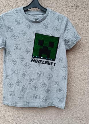 Футболка minecraft на 10-12 р.2 фото