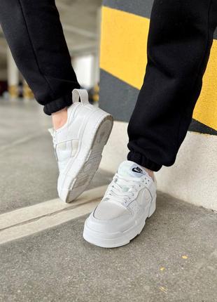 Nike sb dunk white кросівки демі білі весна осінь знижка женские белые демисезонные кроссовки скидка9 фото