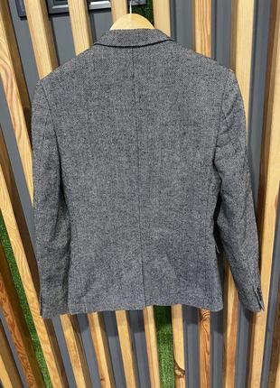 Твидовый шерстяной пиджак мужской10 фото