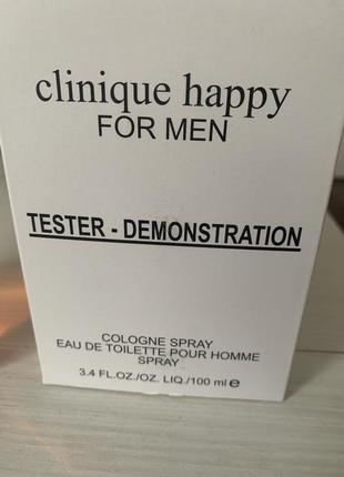 Тестер clinique happy for men 100 мл5 фото