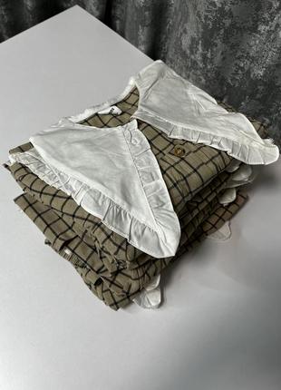 Сукня у клітинку, сукня з комірцем, бежева сукня