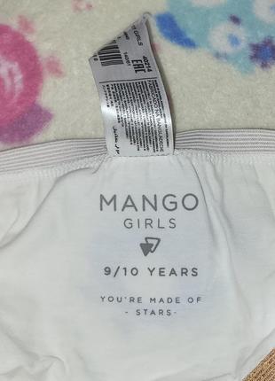 Дівочі бавовняні трусики mango, розмір 7/8 та 9/104 фото