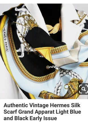 Великолепный шелковый платок hermes grand apparat,100% оригинал