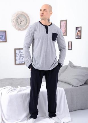 Чоловіча легка піжама бавовняна, комплект домашній для чоловіків3 фото