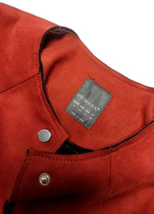Пальто жіноче прямого крою під замшу від бренду primark xs s4 фото