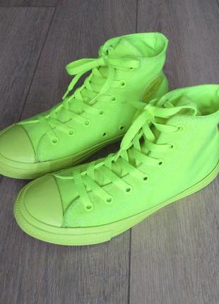 Converse all star ctas fluo (34) кеды детские