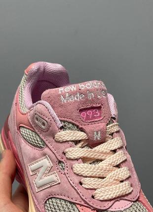 Кросівки new balance 993 pink joe freshgoods performance art powder pink8 фото