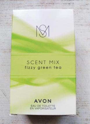 Туалетна вода scent mix fizzy green tea зелений чай 30 мл avon1 фото