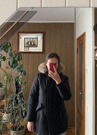 Зимова куртка з натуральним хутром єнота