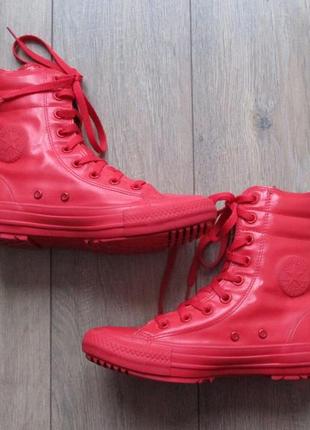 Converse hi-rise red (36,5) резиновые кеды женские2 фото