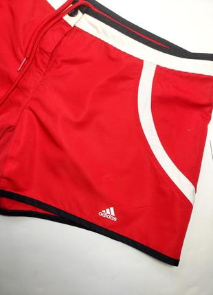 Шорти жіночі спортивні червоного кольору від бренду adidas m l2 фото