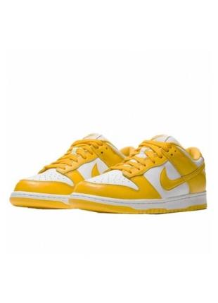 Кроссовки nike air jordan low (yellow)"(найк аир джордан )6 фото