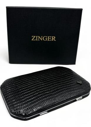 Маникюрный набор zinger премиального качества унисекс, 10 инструментов в футляре и натуральной кожи9 фото