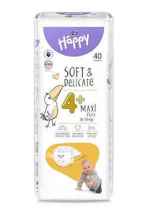 Подгузники одноразовые детские bella baby happy maxi plus (4+) 9-15 кг, 40 шт