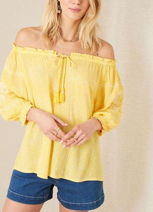 Красива ніжна блуза з вишивкою батал