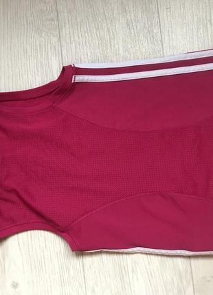Майка спортивна малинова рожева adidas оригінал3 фото