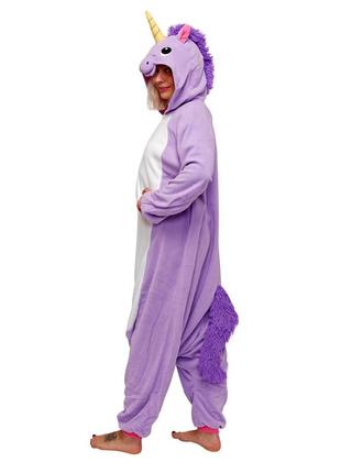 Пижама костюм кигуруми единорог фиолетовый l1 фото
