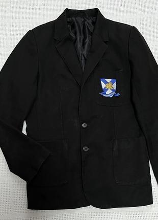 Класичний чорний піджак прямого крою2 фото