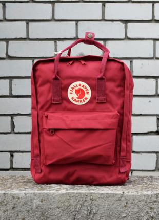 Бордовый рюкзак kanken classic унисекс