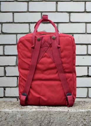 Бордовый рюкзак kanken classic унисекс3 фото