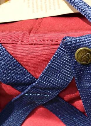 Бордовый рюкзак kanken classic унисекс5 фото