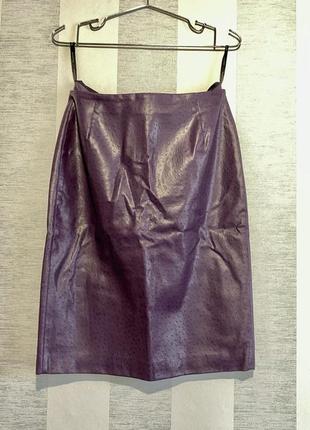 Спідниця олівець міді екошкіра