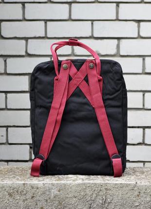 Черный рюкзак kanken classic унисекс3 фото