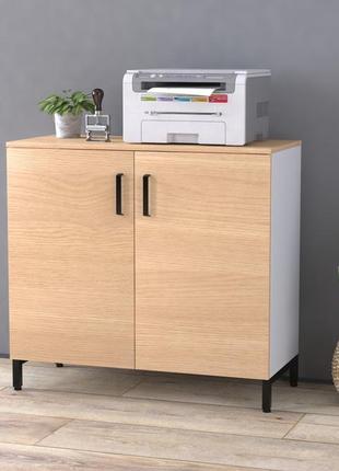 Тумба офисная приставная lt-900-830 белая дуб борас. тумбочка для дома и офиса