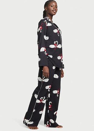 Фланелева жіноча піжама victoria's secret