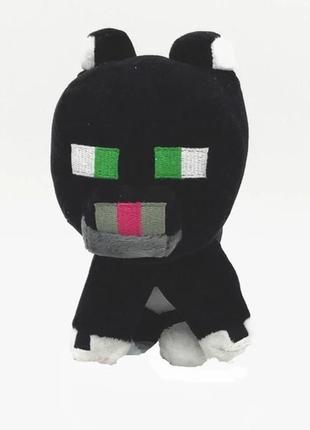 М'яка іграшка minecraft димчастий кіт чорний 17см2 фото